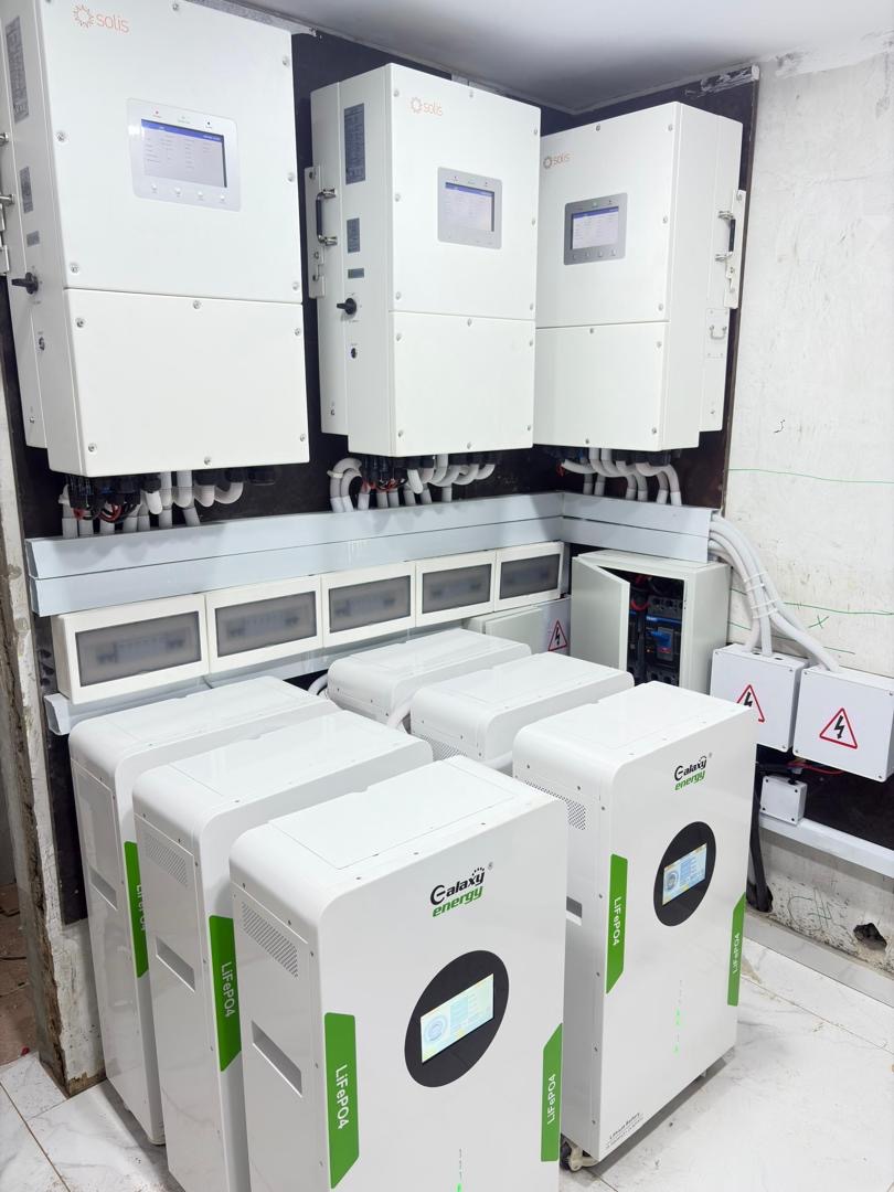 Second photo of business solar installation in Lagos